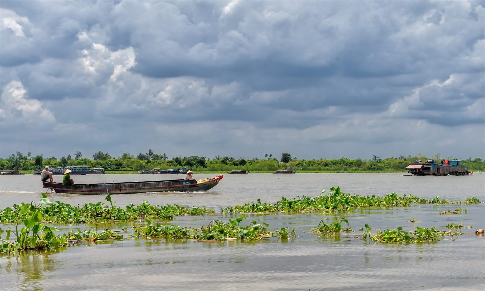 River boat on the Mekong